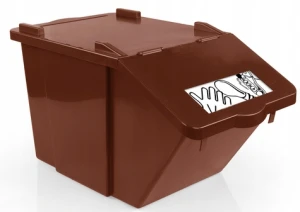 POJEMNIK SPLIT DO SEGREGACJI ODPADÓW 45 L BRĄZ