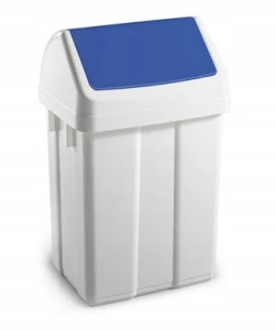 TTS - KOSZ NA ŚMIECI 12 LITRÓW Z NIEBIESKĄ KLAPĄ