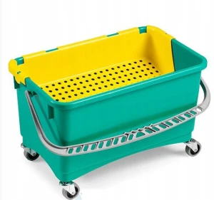 TTS WIADRO JIM 28L Z ODCISKARKĄ NA KÓŁKACH