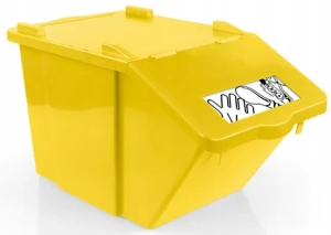 POJEMNIK SPLIT DO SEGREGACJI ODPADÓW 45 L ŻÓŁTY