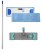 Zestaw 40cm kij, stelaż, mop 6952F BLUE